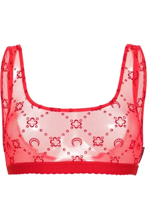 Out From Under Pin Up Picnic Triangle Bralette In Red, Women's At Urban  Outfitters
