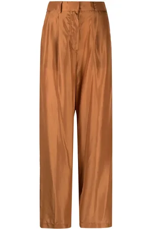 FORTE FORTE Wide-leg silk trousers