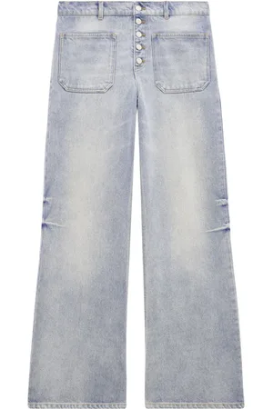 Courrèges Multiflex logo-embroidered jeans