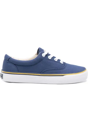 Ralph Lauren Round-toe canvas sneakers