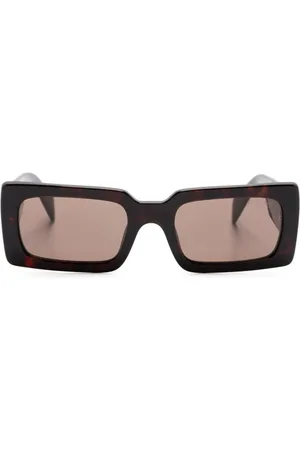 Prada Tortoiseshell rectangle-frame sunglasses
