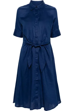 Ralph Lauren Wakana linen midi shirt dress