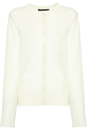 Fabiana Filippi Metallic-threading wool cardigan