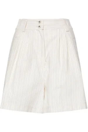 Golden Goose Pinstriped cotton-blend shorts