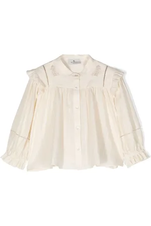 Etro Ruffled band-collar blouse