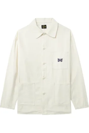 Pins & Needles Logo-embroidered shirt jacket