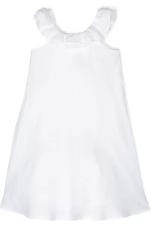 Il gufo Bow chambray midi dress