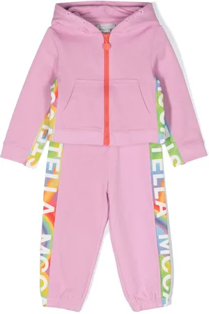 Stella McCartney Logo-trim cotton tracksuit set