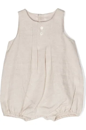 Tartine Et Chocolat Pleated sleeveless linen shorties