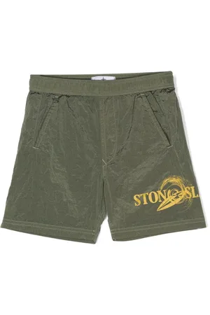 Stone Island Logo-print swim shorts