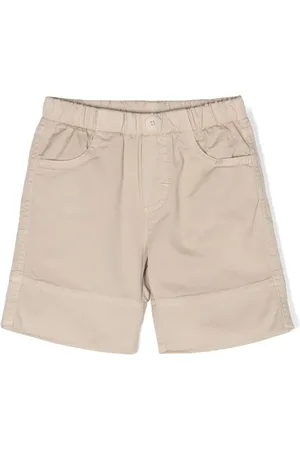 Il gufo Elasticated-waist cotton shorts