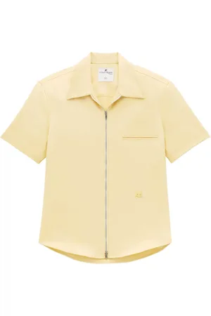 Courrèges Logo-appliqu?? twill shirt