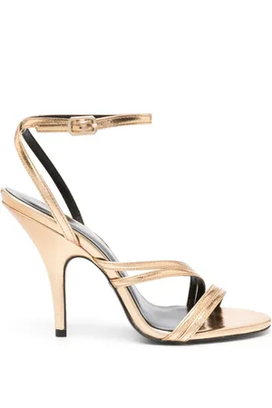 Patrizia Pepe 100mm metallic strappy sandals