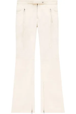 Courrèges Racer flared cotton trousers