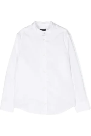 FAY Logo-embroidered cotton shirt