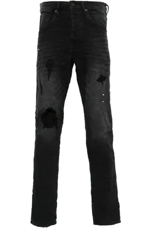Best Price* Purple Brand Jeans Men 'Black Oil Spill' Sz 30 Slim