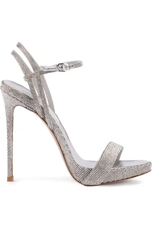 LE SILLA Gwen rhinestone-embellished leather sandals