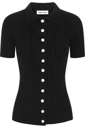 Anna Quan Avi button-up ribbed top