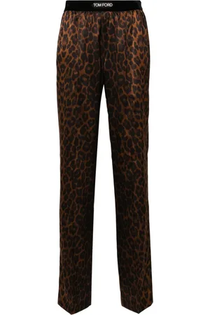 TOM FORD logo-waist Silk Pajama Bottoms - Farfetch