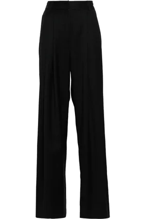 MANURI Poppy pinstriped wide-leg trousers
