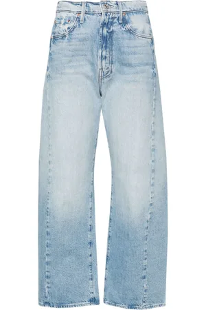 Mother Half Pipe high-rise wide-leg jeans