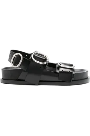 Jil Sander Double-buckle leather sandals