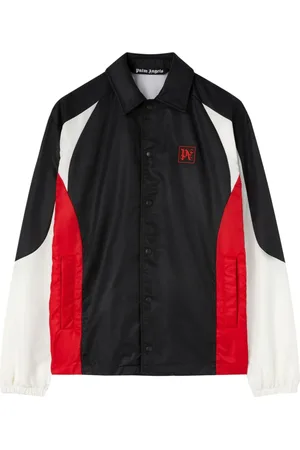 Palm Angels Logo-print panelled jacket