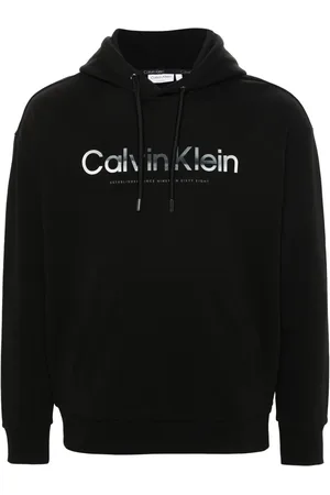 Calvin Klein Logo-printed cotton hoodie