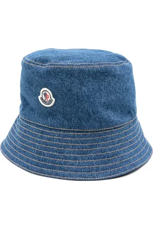 Moncler Logo-patch denim bucket hat