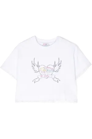 Chiara Ferragni Rhinestone-logo cropped T-shirt