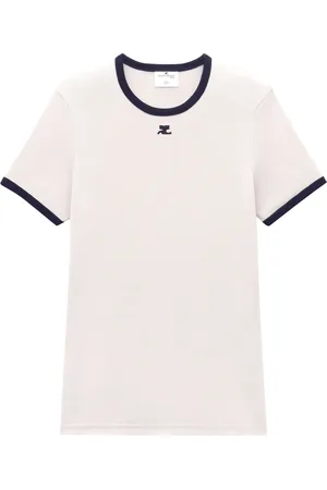 Courrèges Logo-appliqué T-shirt