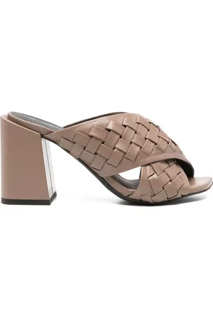 Furla Gerla 80mm leather mules