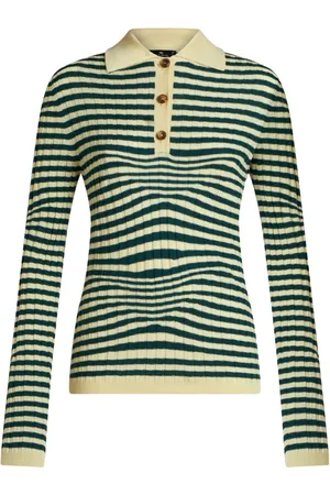 Etro Striped knit polo shirt