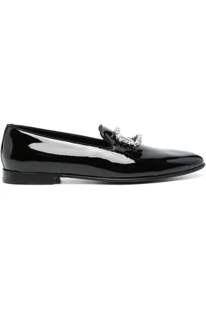 Manolo Blahnik Mario patent-leather loafers