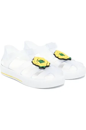 Dolce & Gabbana Floral-appliqué jelly shoes