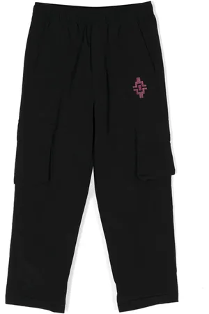 MARCELO BURLON Logo-embroidered cargo track pants