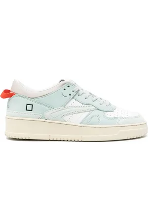 D.A.T.E. Logo-debossed leather sneakers