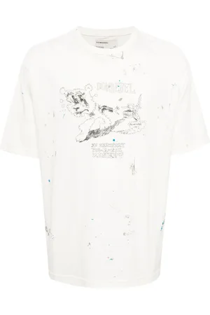 DOMREBEL Scuff Picnic paint-detail T-shirt