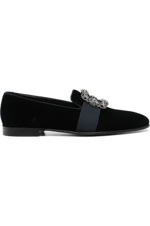 Manolo Blahnik Carlton velvet loafers