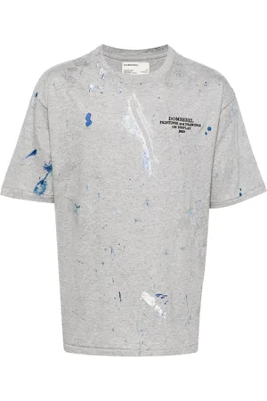DOMREBEL Fizz paint-stain cotton T-shirt