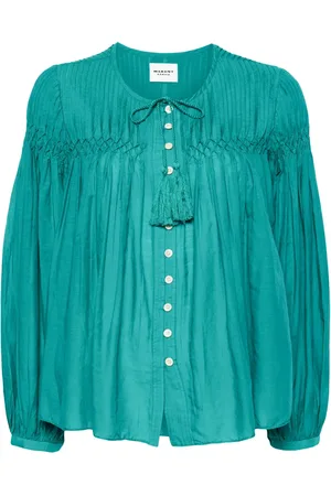 Marant Etoile Abadi pintuck blouse