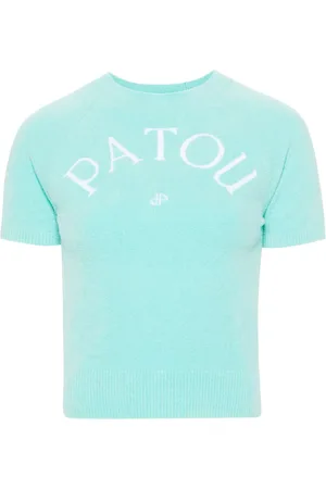Patou Logo-jacquard knitted top