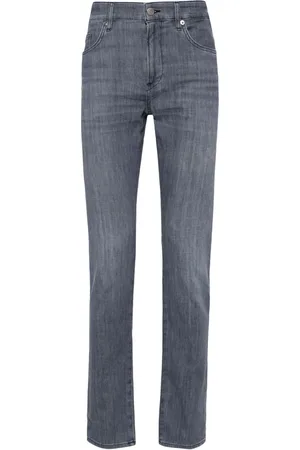 HUGO BOSS Mid-rise slim-fit jeans