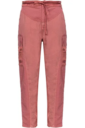 Womens Pink Cargo Trousers