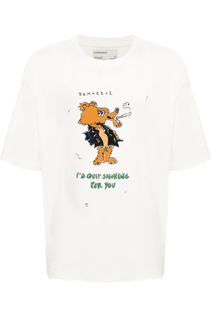 DOMREBEL Quit cartoon-print T-shirt