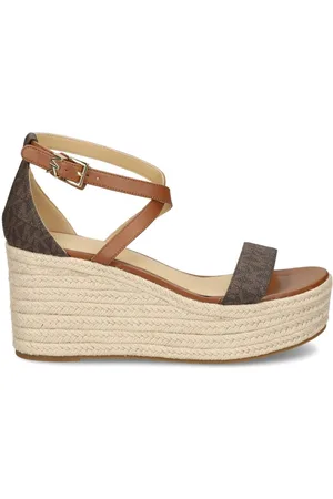Michael Kors Serena monogram wedge sandals