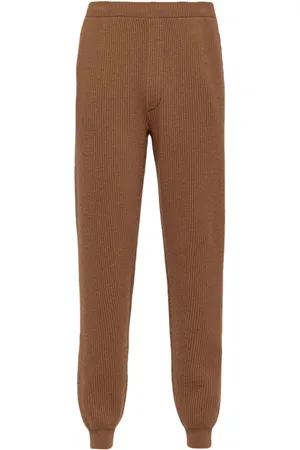 Prada Cashmere tapered track pants