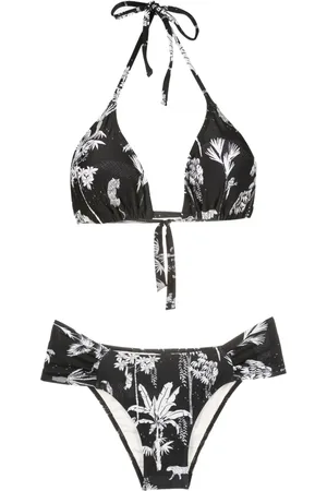 Lygia & Nanny Vicky graphic-print triangle bikini