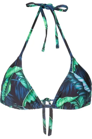 Lygia & Nanny Iasmin leaf-print bikini top