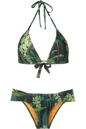 Lygia & Nanny Vicky leaf-print bikini